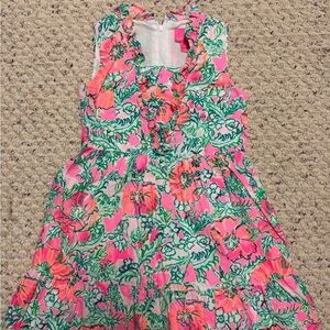 Lilly Pulitzer Pink and Green Floral Dress